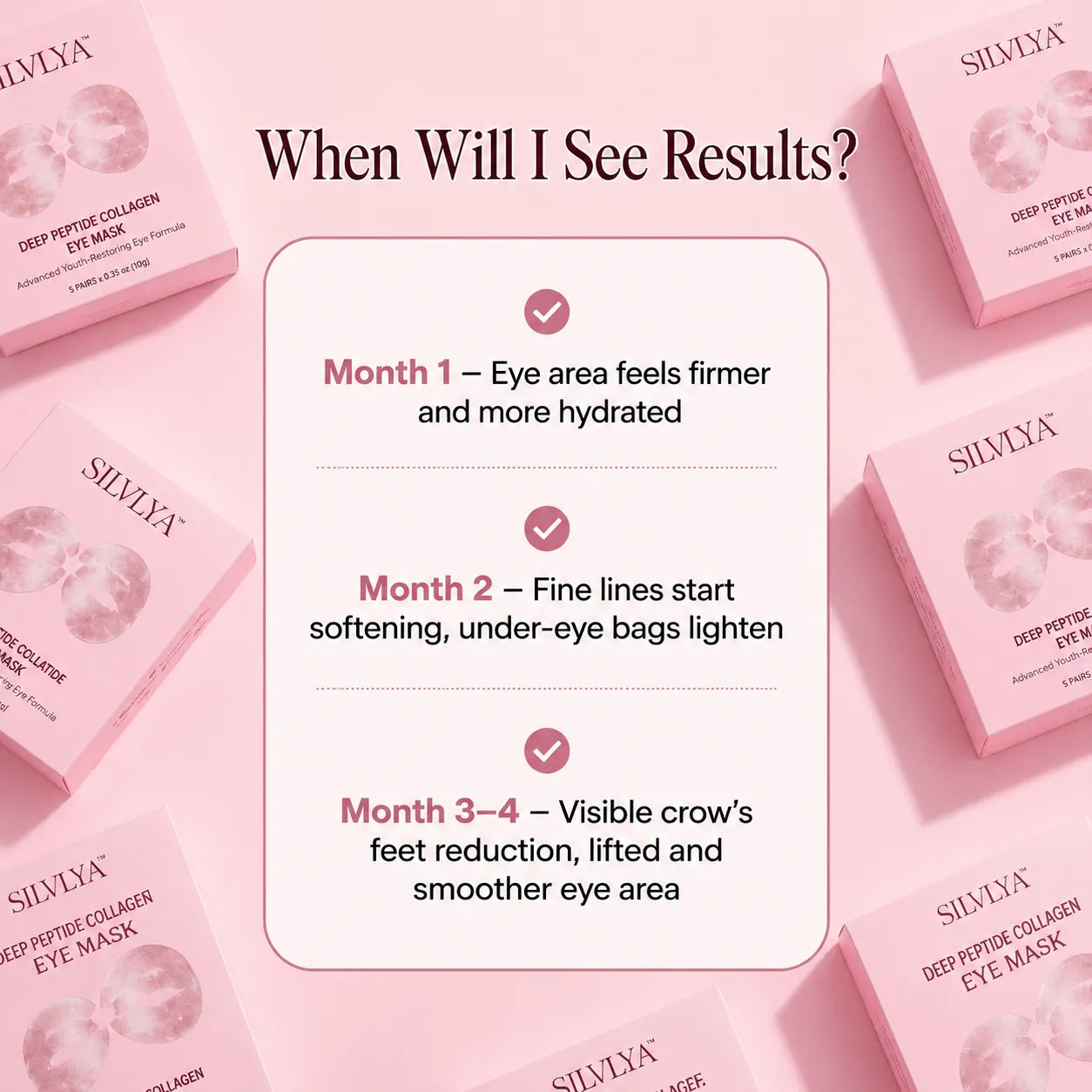 SILVLYA™ Deep Peptide Collagen Eye Mask