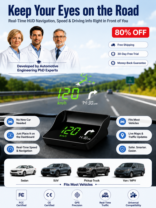 Head-Up Display (HUD) Car GPS Digital Speedometer