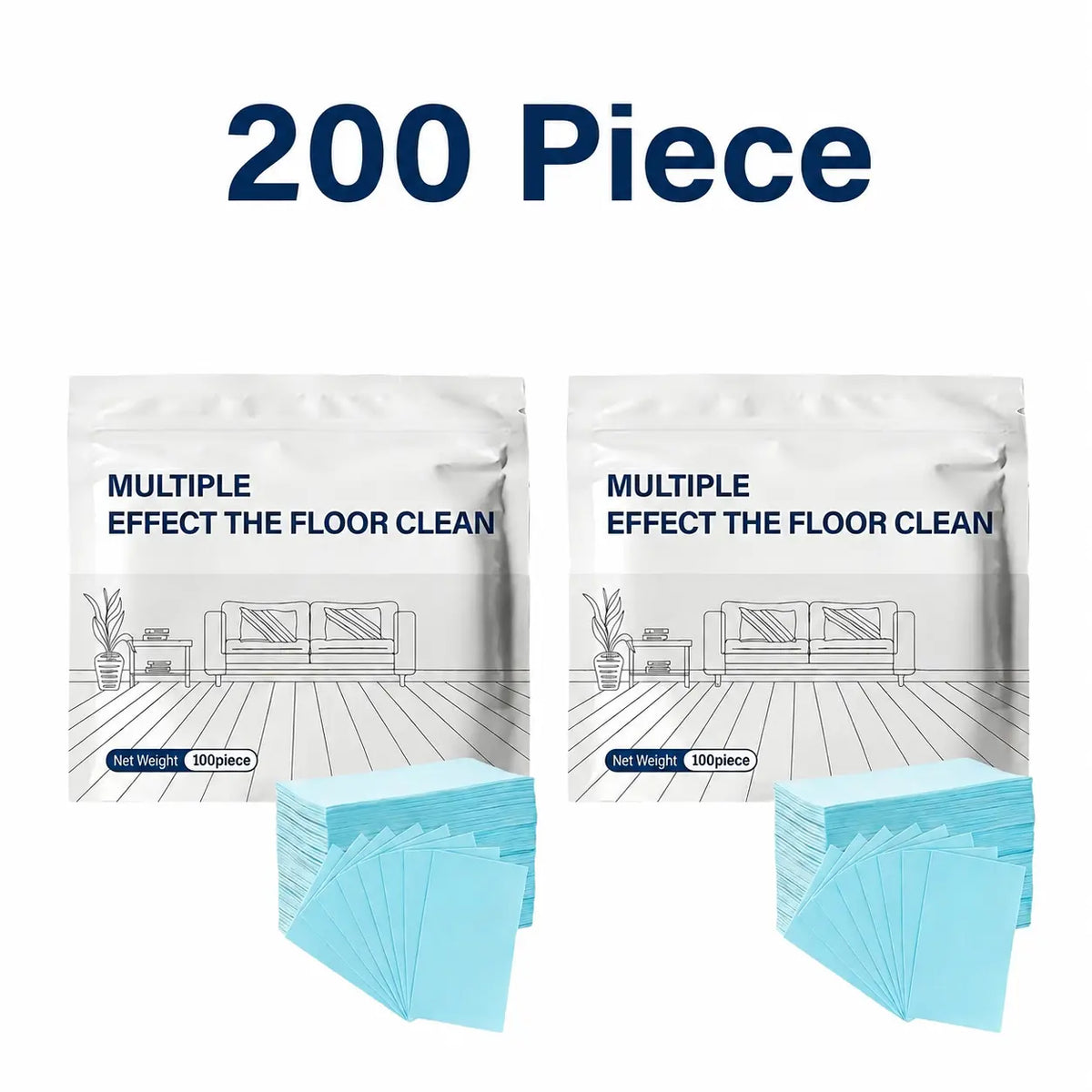 100 Piece Multi-Surface Antibacterial Cleaner for Hardwood. Tile & Laminate