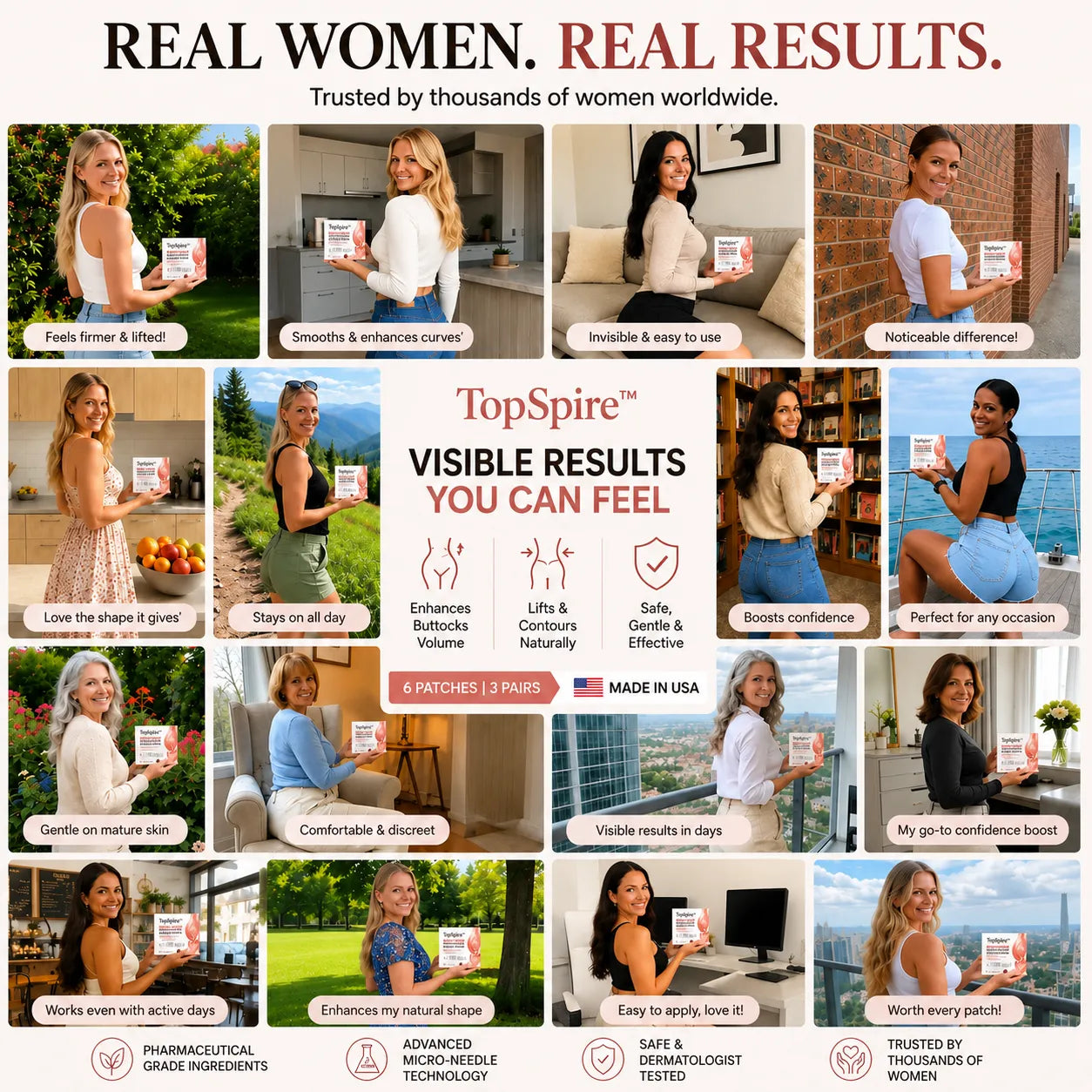 TopSpire™ CurveSculpt Micro-Patch ✦ Sculpt • Firm • Smooth Lower Body Curves ✦ Micro-Needle Infusion System