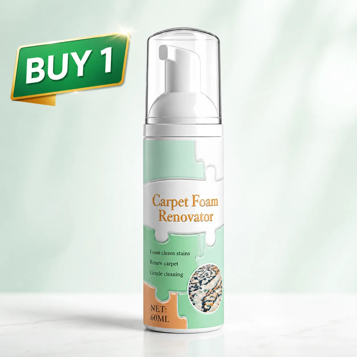🔥Limited Time Promotion 50% OFF🔥Waterless Carpet Foam Stain Remover with Towel