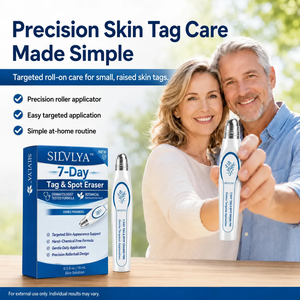 SILVLYA™ Precision Skin Tag Care Roll-On – Targeted Botanical Care