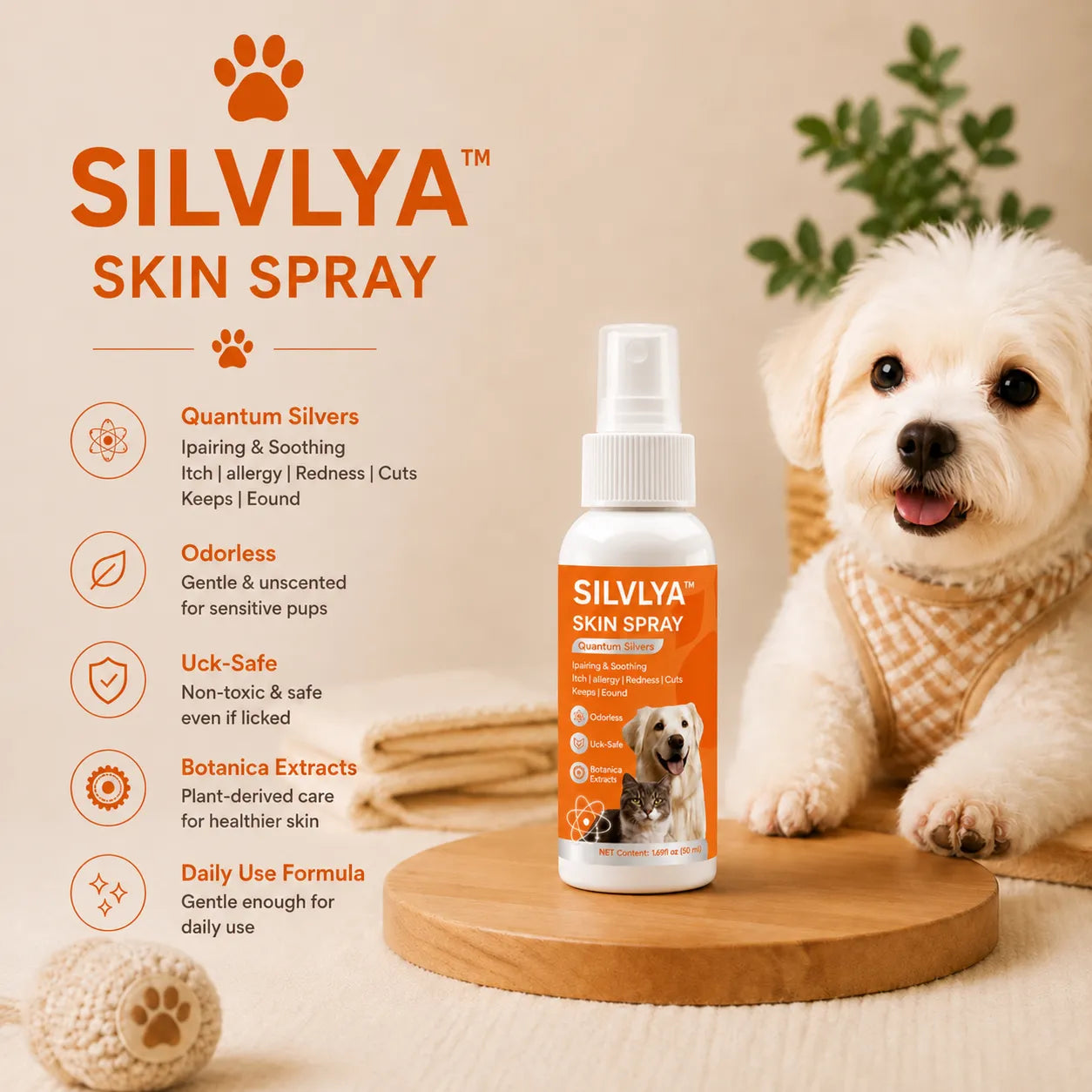 SILVLYA™ Probiotic Paw Spray