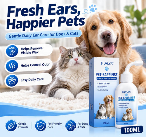 Gentle Pet Ear Wash | Odor-Free Cleaning for Dogs & Cats