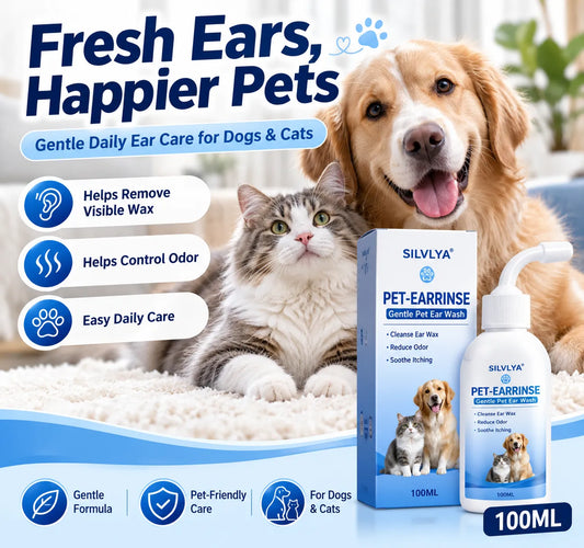 Gentle Pet Ear Wash | Odor-Free Cleaning for Dogs & Cats