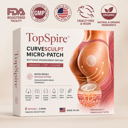 TopSpire™ CurveSculpt Micro-Patch ✦ Sculpt • Firm • Smooth Lower Body Curves ✦ Micro-Needle Infusion System