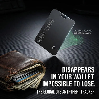 👉 Ultra-Thin Smart Tracker Card (iOS & Android) Everyone Sees a Black Card. It’s a Tracker.
