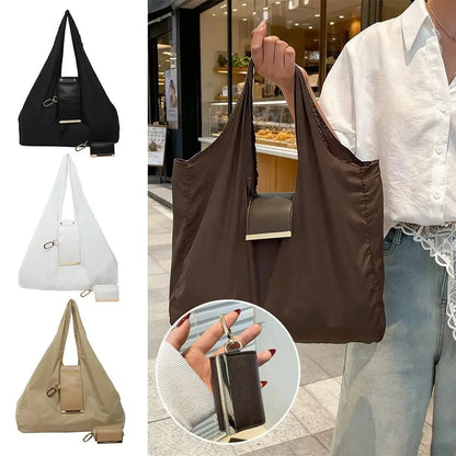 Mini Keychain Foldable Tote Bag