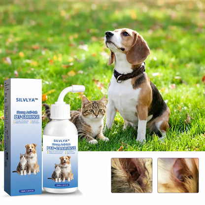 Gentle Pet Ear Wash | Odor-Free Cleaning for Dogs & Cats