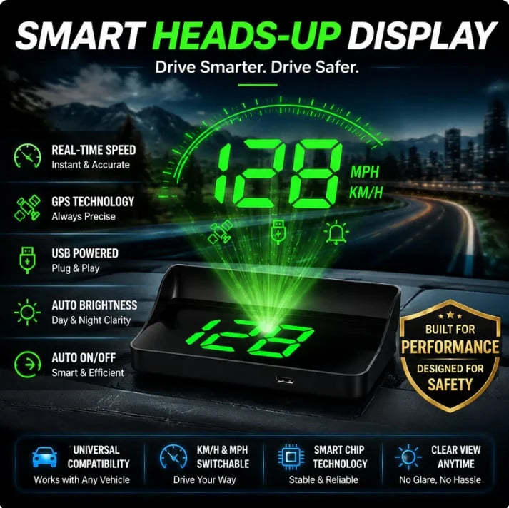 Head-Up Display (HUD) Car GPS Digital Speedometer