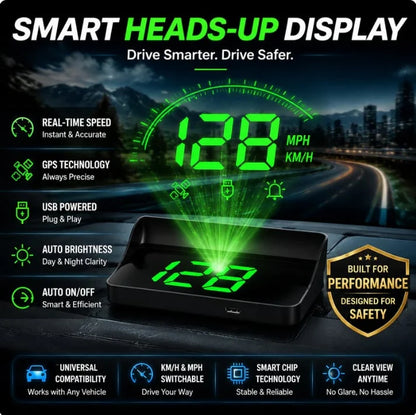 Head-Up Display (HUD) Car GPS Digital Speedometer