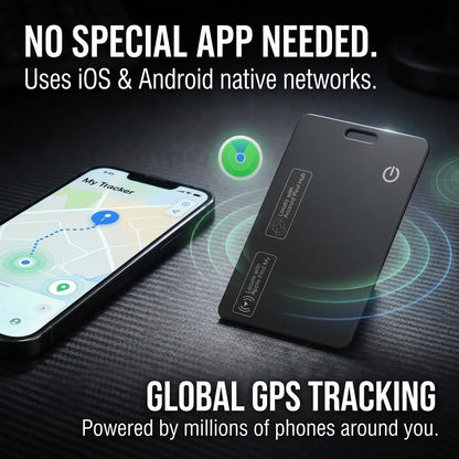👉 Ultra-Thin Smart Tracker Card (iOS & Android) Everyone Sees a Black Card. It’s a Tracker.