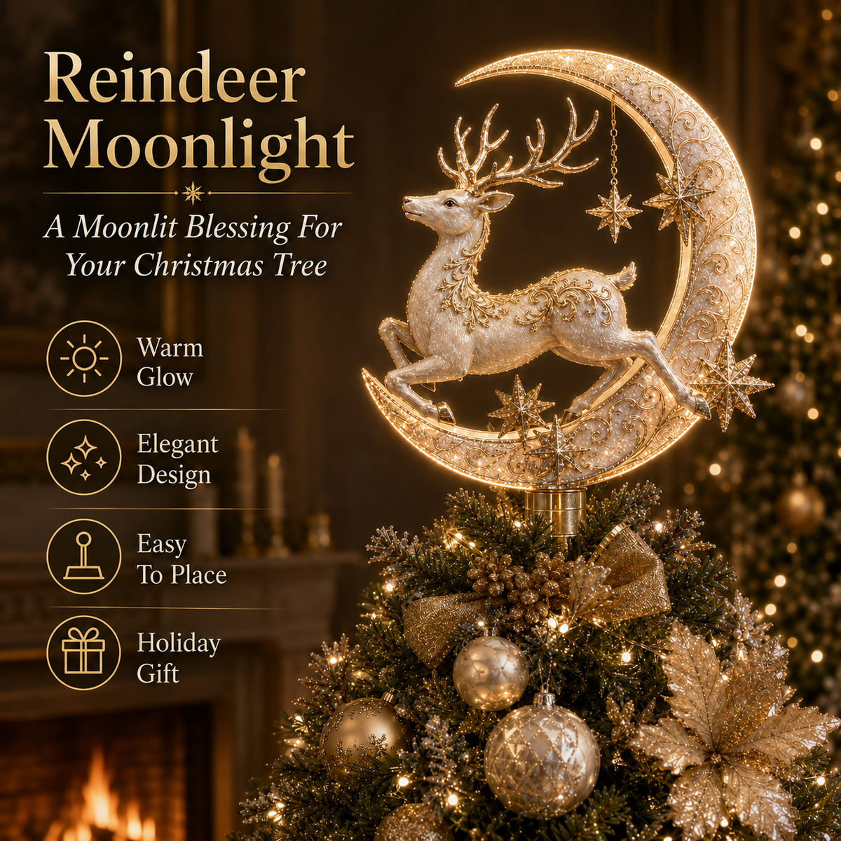 🎄Meaningful Christmas Tree Topper Silvlya™ – Lighted Holiday Keepsakes