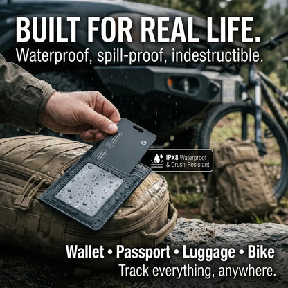 👉 Ultra-Thin Smart Tracker Card (iOS & Android) Everyone Sees a Black Card. It’s a Tracker.