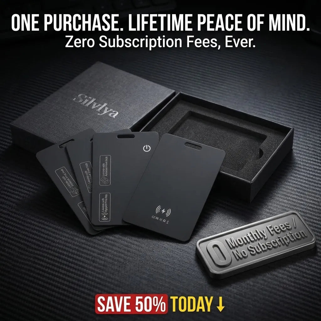 👉 Ultra-Thin Smart Tracker Card (iOS & Android) Everyone Sees a Black Card. It’s a Tracker.