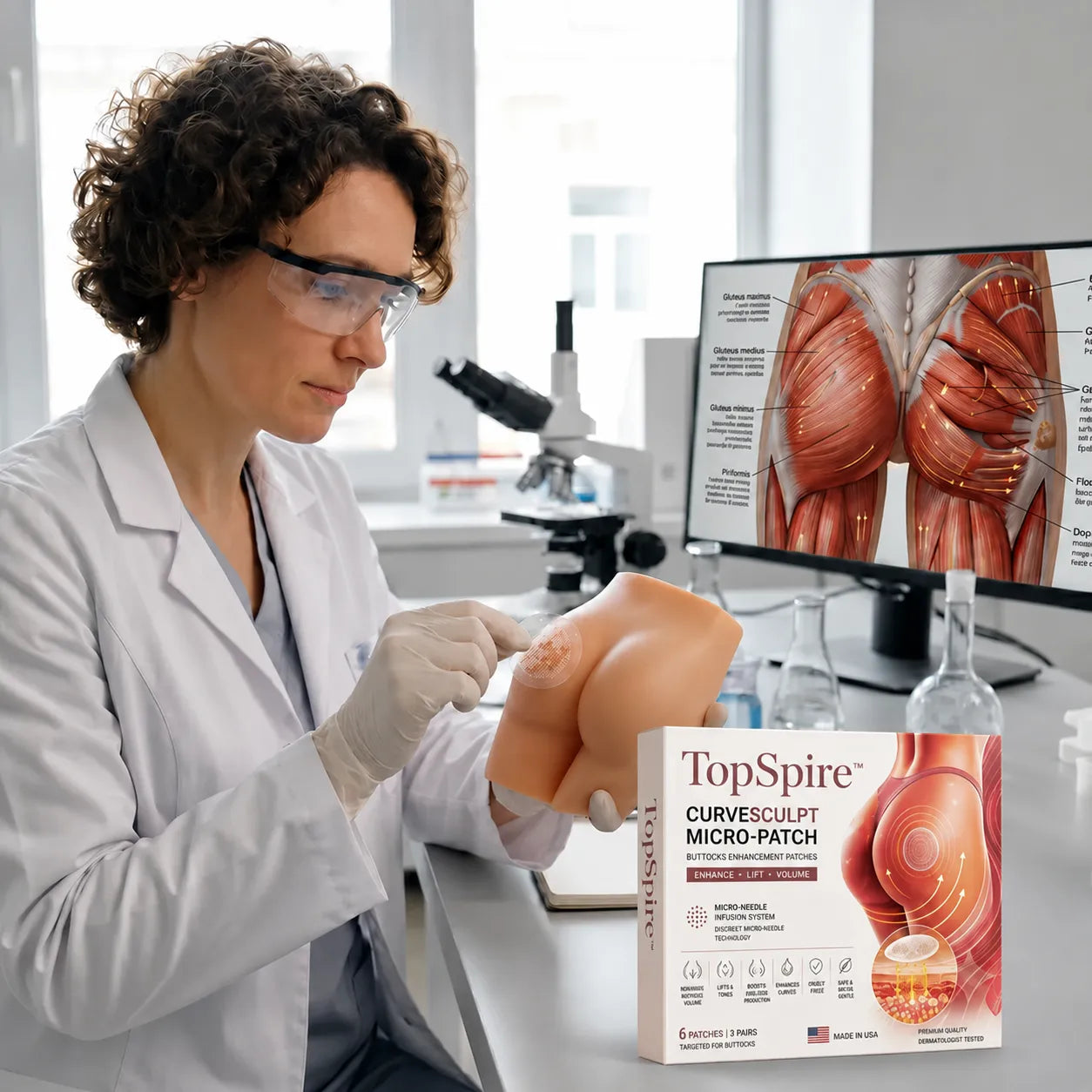 TopSpire™ CurveSculpt Micro-Patch ✦ Sculpt • Firm • Smooth Lower Body Curves ✦ Micro-Needle Infusion System