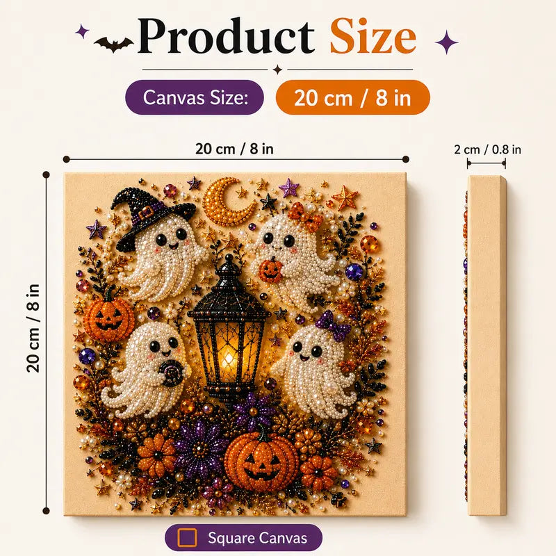 🔥 Last Day 49% OFF – 👻✨ Halloween Pearl Art DIY Kit – Turn Tiny Pearls into Spooky-Cute Magic
