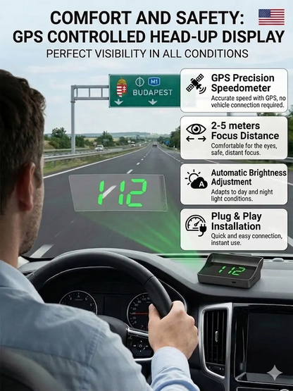 Head-Up Display (HUD) Car GPS Digital Speedometer