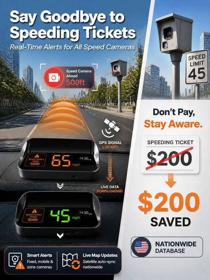 Head-Up Display (HUD) Car GPS Digital Speedometer
