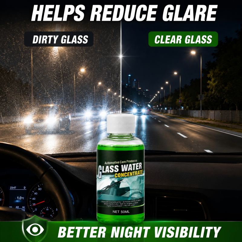 🥳2026 HOT SALE🥳💞50K+ SOLD! 💧✨ 50% OFF! Glass Concentrate – 10ml makes 1L, cuts bugs & grime, streak-free. 1 bottle = 50L. 🚗💪