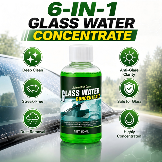 🥳2026 HOT SALE🥳💞50K+ SOLD! 💧✨ 50% OFF! Glass Concentrate – 10ml makes 1L, cuts bugs & grime, streak-free. 1 bottle = 50L. 🚗💪