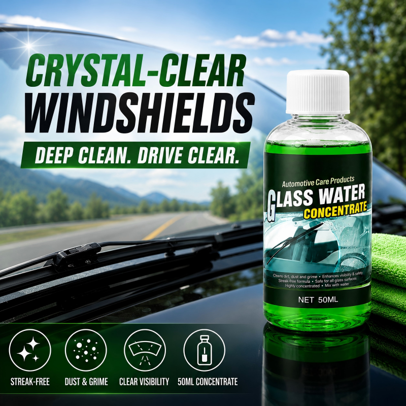 🥳2026 HOT SALE🥳💞50K+ SOLD! 💧✨ 50% OFF! Glass Concentrate – 10ml makes 1L, cuts bugs & grime, streak-free. 1 bottle = 50L. 🚗💪