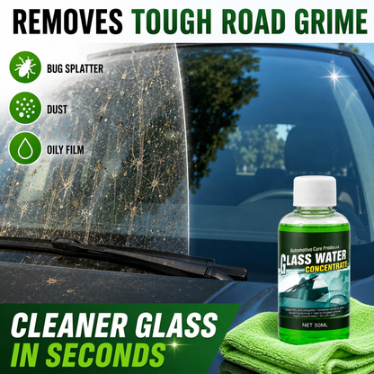 🥳2026 HOT SALE🥳💞50K+ SOLD! 💧✨ 50% OFF! Glass Concentrate – 10ml makes 1L, cuts bugs & grime, streak-free. 1 bottle = 50L. 🚗💪