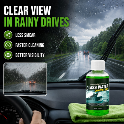 🥳2026 HOT SALE🥳💞50K+ SOLD! 💧✨ 50% OFF! Glass Concentrate – 10ml makes 1L, cuts bugs & grime, streak-free. 1 bottle = 50L. 🚗💪